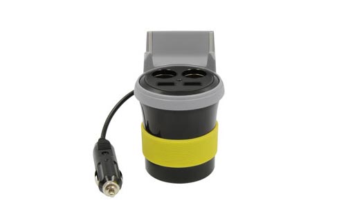 12-Volt Dual USB Power Outlet with Dual Cigarette Plug Outlet - Powers up to 4 Devices