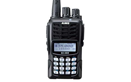 Alinco DJ500T Dual Band 144 - 148 MHz and 420 - 450 MHz FM Handheld Ham Radio
