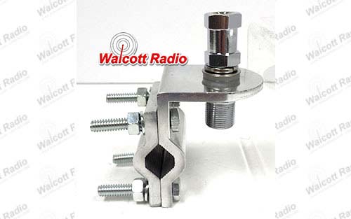 Double Groove 4-Bolt Aluminum CB Antenna Bracket Mount