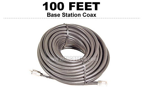 100' RG8UB100 Base Station Coax Cable