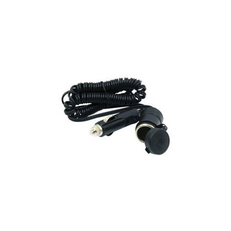 12-Volt 10 Foot Coiled Extension Cord with Cigarette Lighter Plug Male to Female