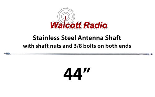 44 Inch Stainless Steel Antenna Shaft with Two Shaft Nuts